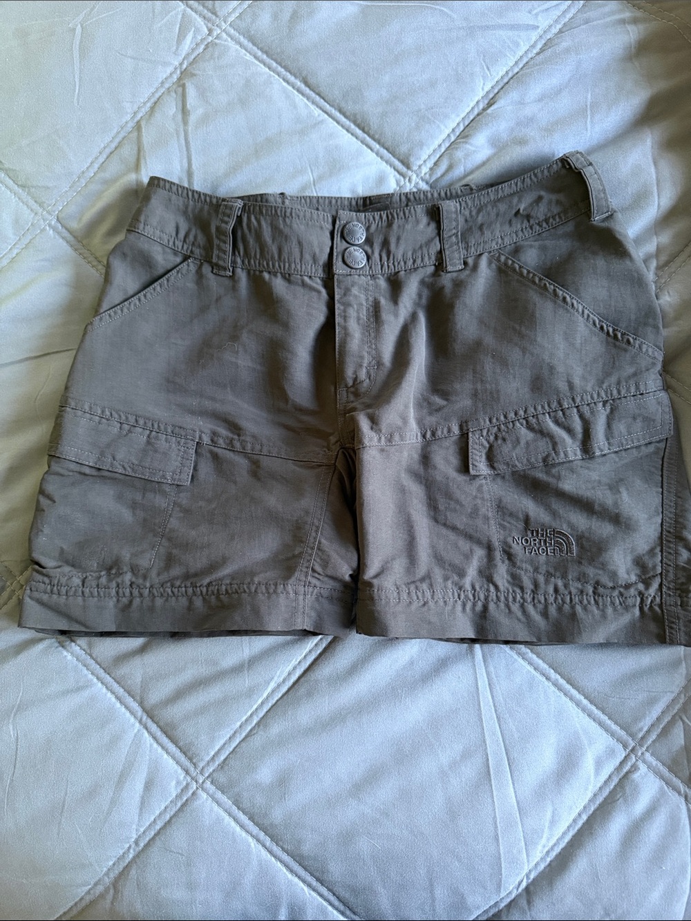The North Face Women's Olive-Taupe Cargo Shorts